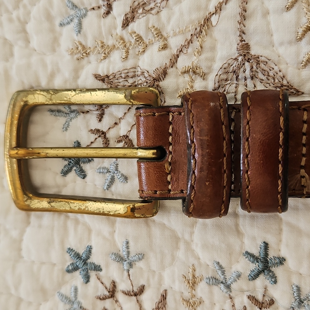Vintage Tommy Hilfiger Men's Leather Belt Size 36 - Picture 2 of 11